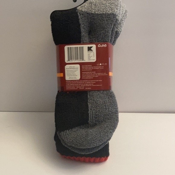 Kodiak Technical Men's Socks Black Red Heavy Cushion Arch Support - Picture 8 of 14